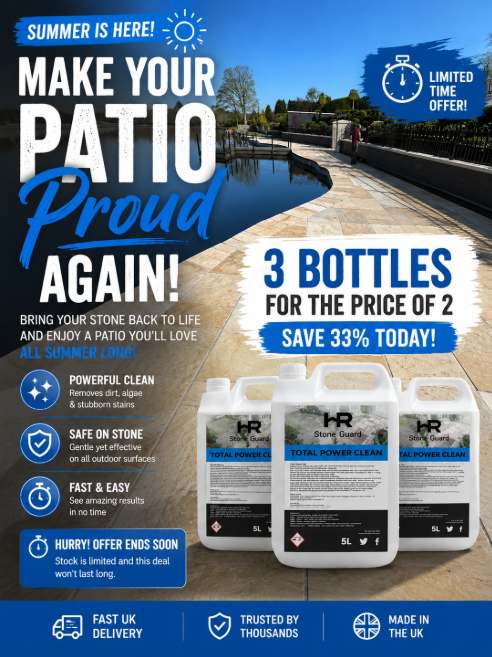 3 for 2 offer on the best patio cleaner uk this is an offer of the best patio cleaner uk offer 3 for the price of 2, saving you £42.plus you get free delivery.