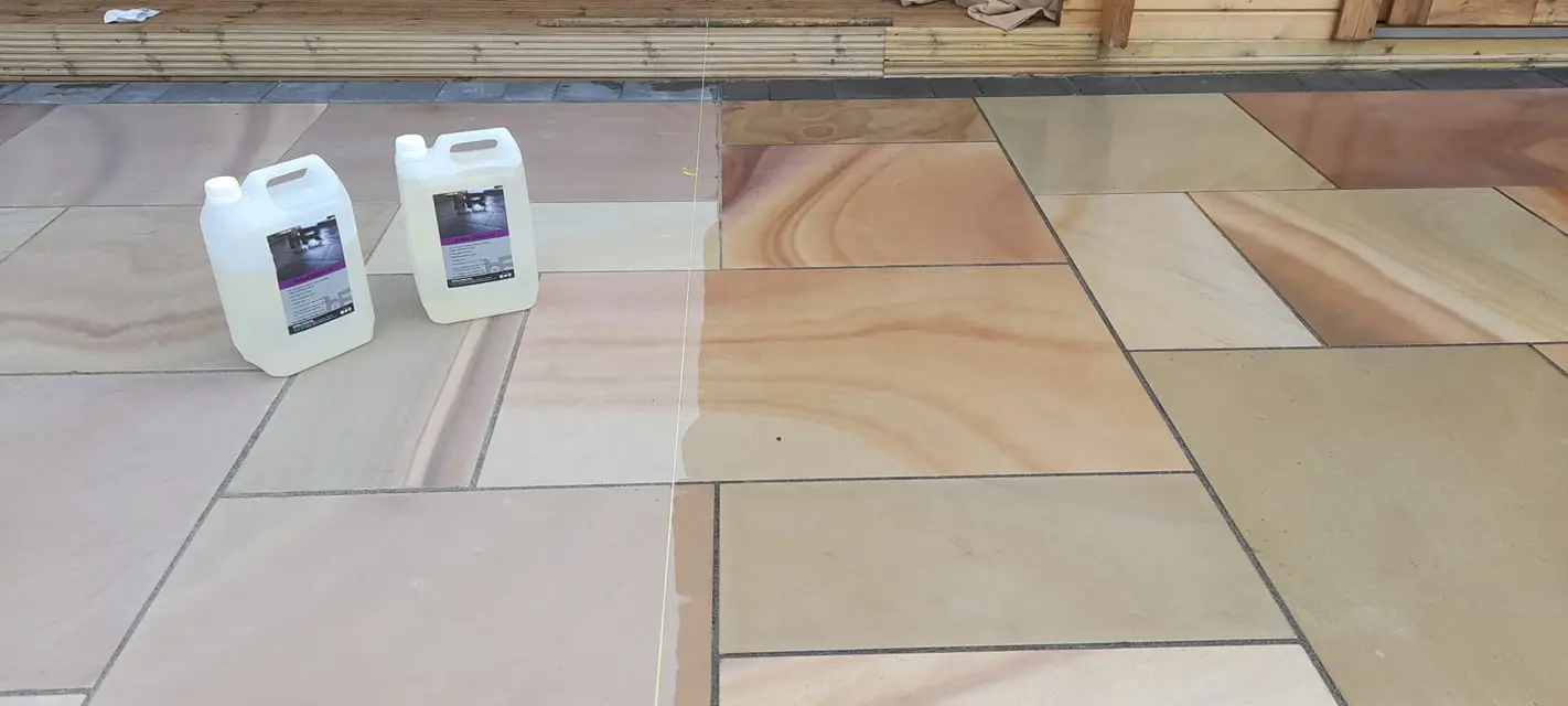 Sealer for sandstone, patio sealer, HR Colour Enhancer patio sealer