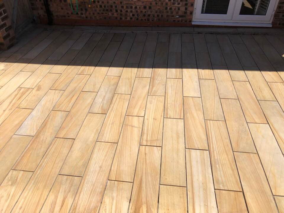 sandstone-plank-clean-1 • Stone floor restoration, Manchester | Hardfloor Restoration