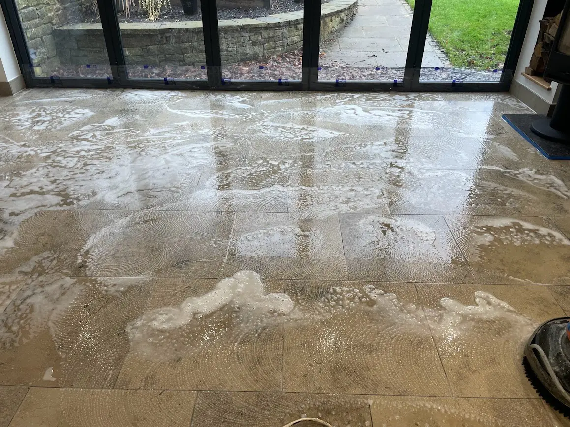 Mid Cleaning Limestone FLoor Limestone floor cleaning Flooring