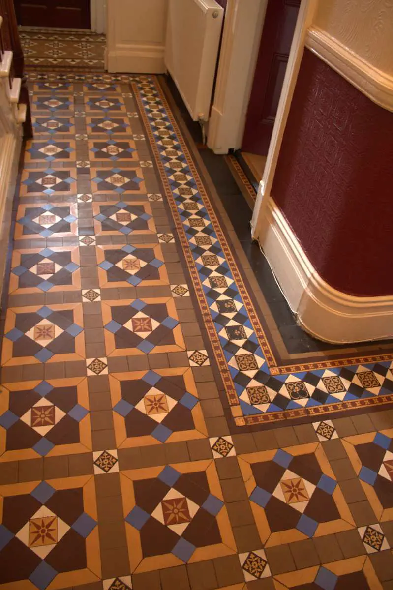 Victorian Tile Restoration after its been completed by hardfloor restoration.