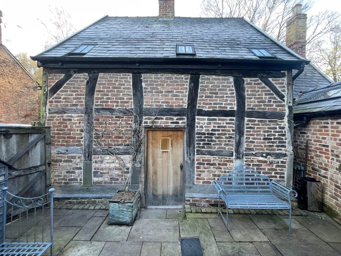 Historic stone floor from the 1600s during specialist repair