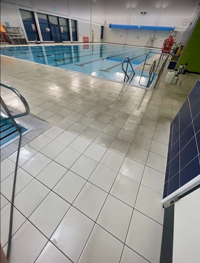 Oldham swimming baths floor after specialist commercial cleaning