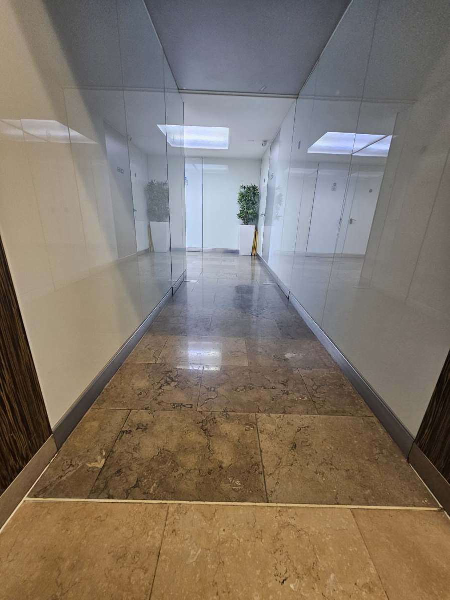 West Tower communal hallway limestone floor project