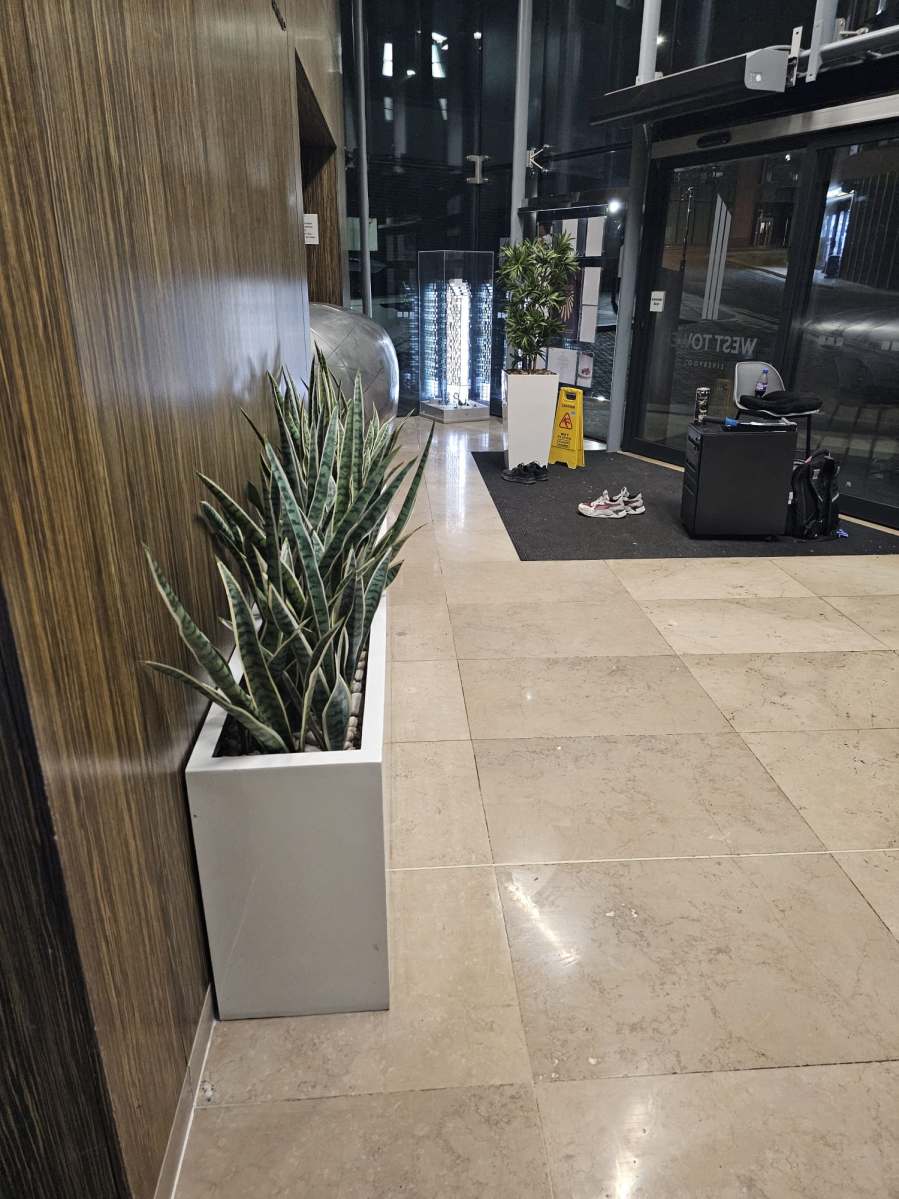 Entrance to the West Tower building